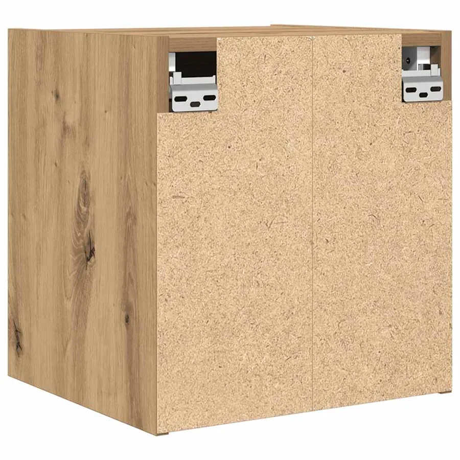 Tables de chevet murales 2 pcs chêne artisanal 38x34x40 cm - 9
