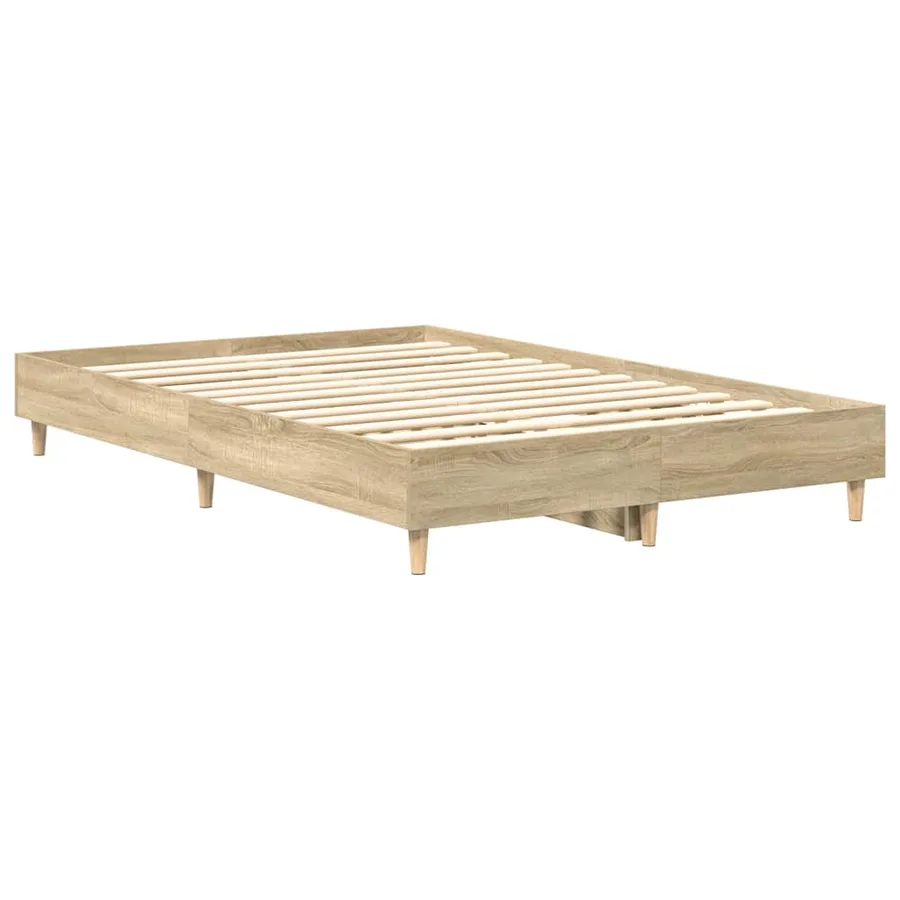 Cadre de lit sans matelas chêne sonoma 120x200 cm - 4