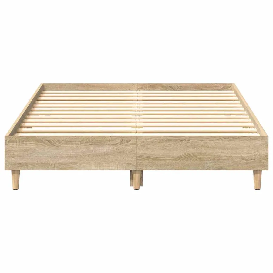 Cadre de lit sans matelas chêne sonoma 120x200 cm - 5