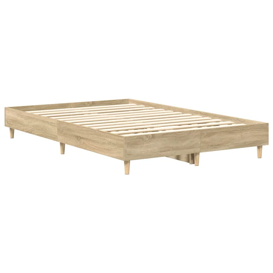 Cadre de lit sans matelas chêne sonoma 120x200 cm - 7