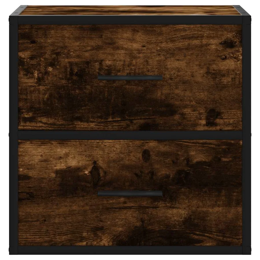 Table de chevet murale Chêne fumé 40x31x39,5 cm - 5