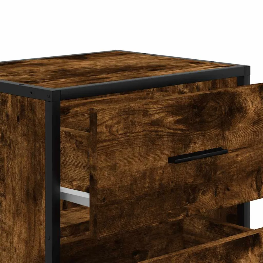 Table de chevet murale Chêne fumé 40x31x39,5 cm - 9