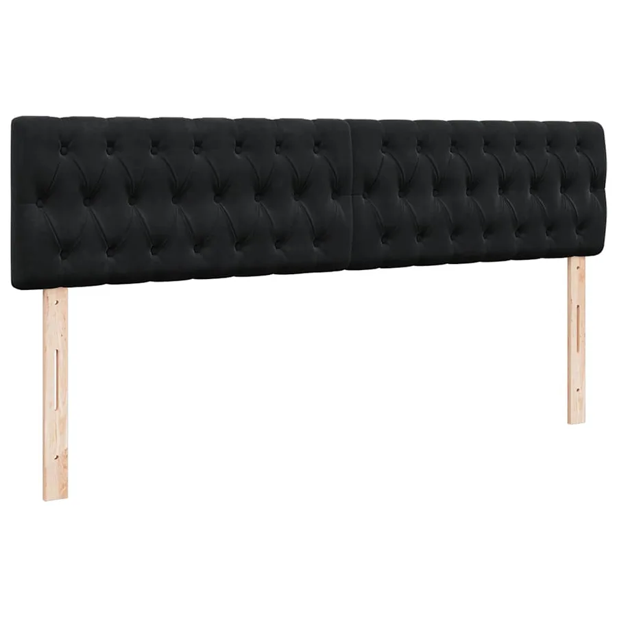 Cadre de lit ottoman avec matelas noir 160x200 cm velours - 8