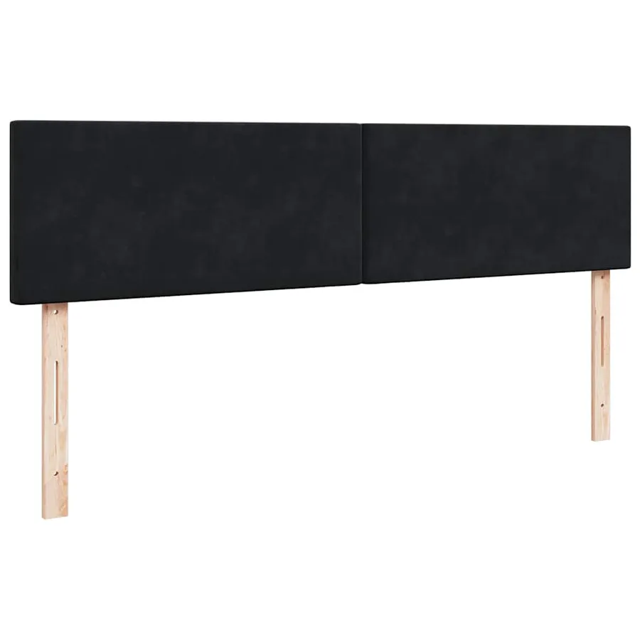 Cadre de lit ottoman avec matelas noir 160x200 cm velours - 11
