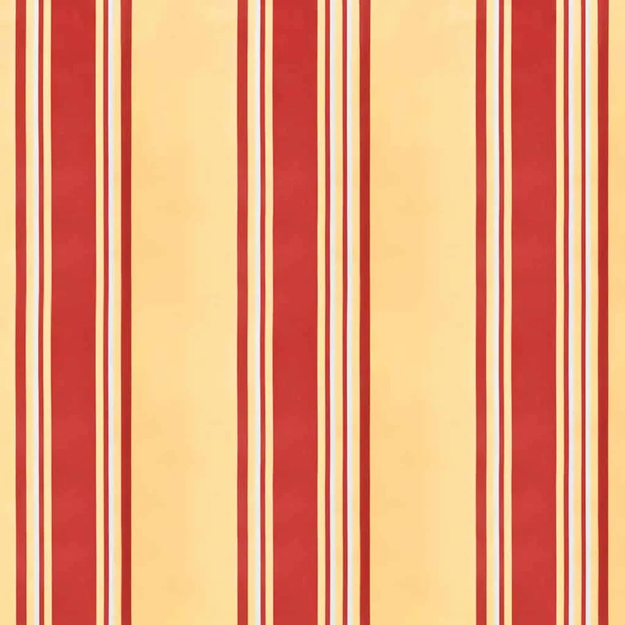 Auvent rétractable jaune et blanc 4,5x3 m tissu et aluminium - 14