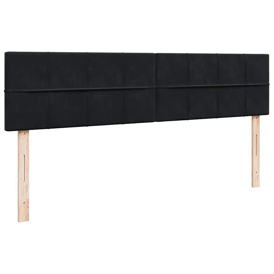 Cadre de lit ottoman avec matelas noir 160x200 cm velours - 8
