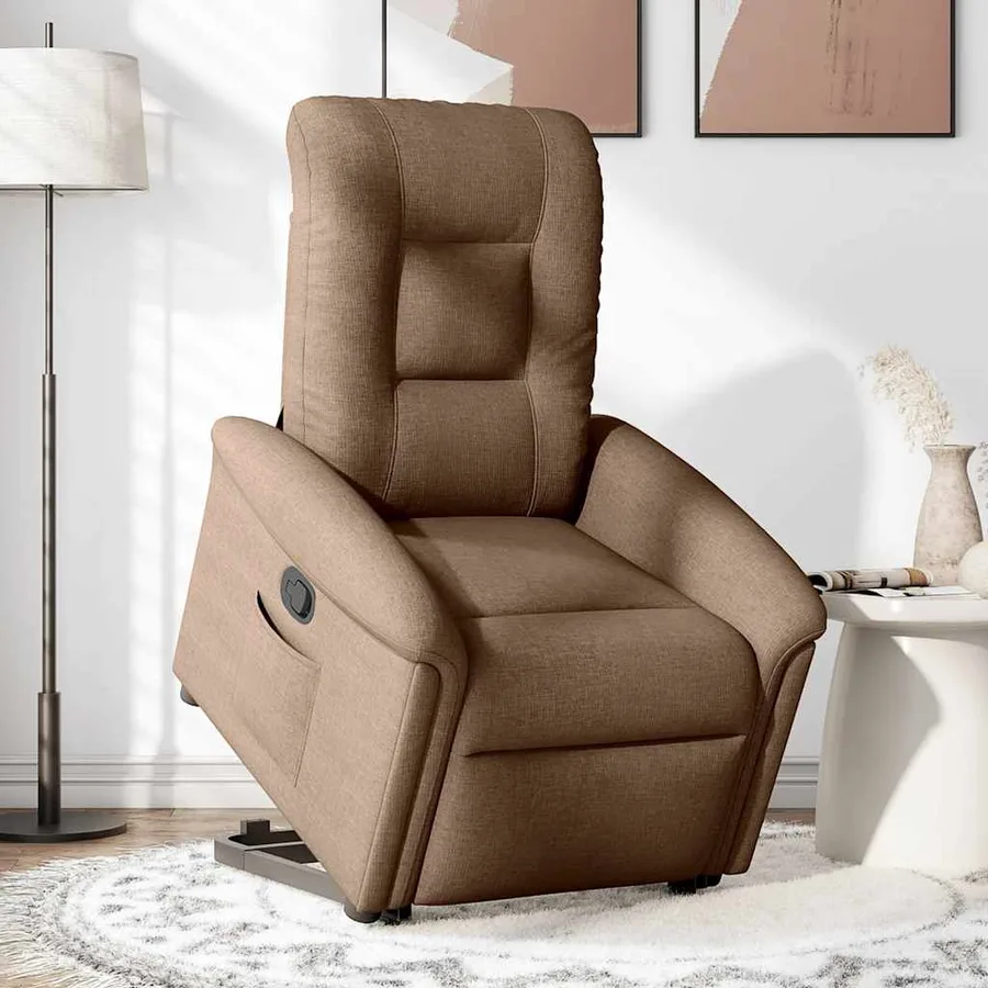 Fauteuil inclinable Marron Tissu - 2