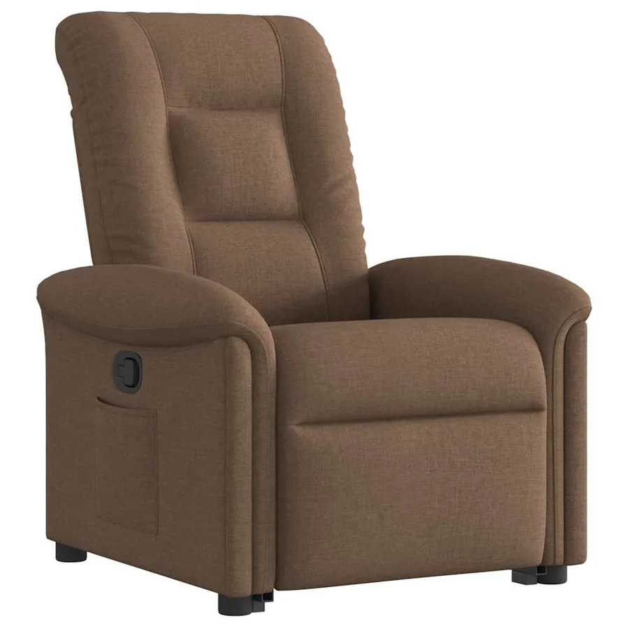 Fauteuil inclinable Marron Tissu - 3