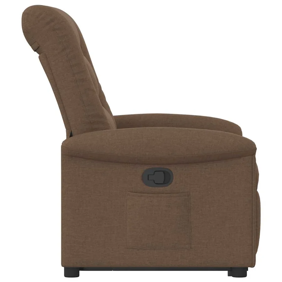 Fauteuil inclinable Marron Tissu - 5