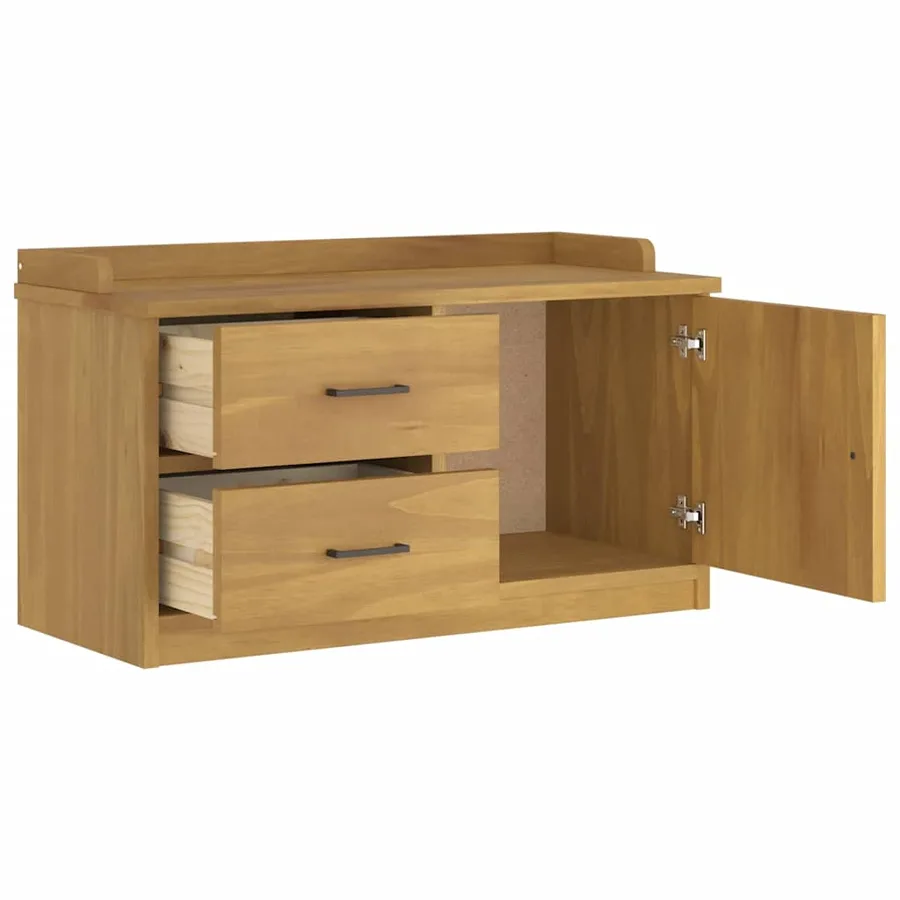 Banc de couloir SANDNES 87x40x50 cm bois de pin massif - 6