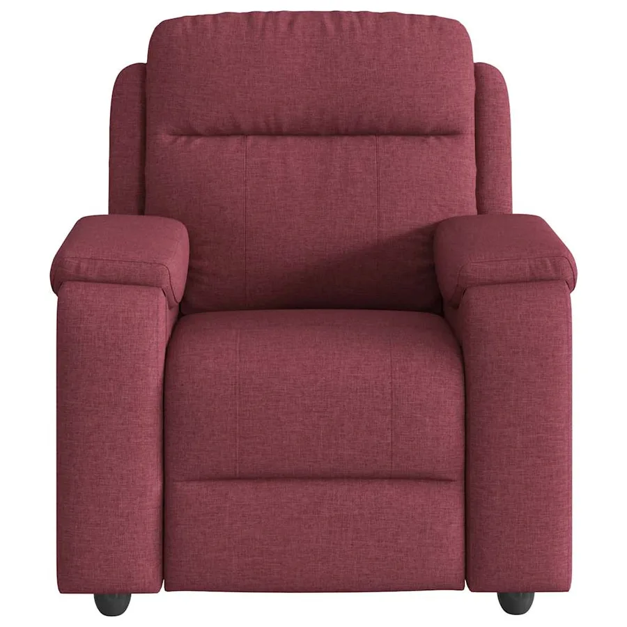 Fauteuil de massage inclinable Rouge bordeaux Tissu - 3
