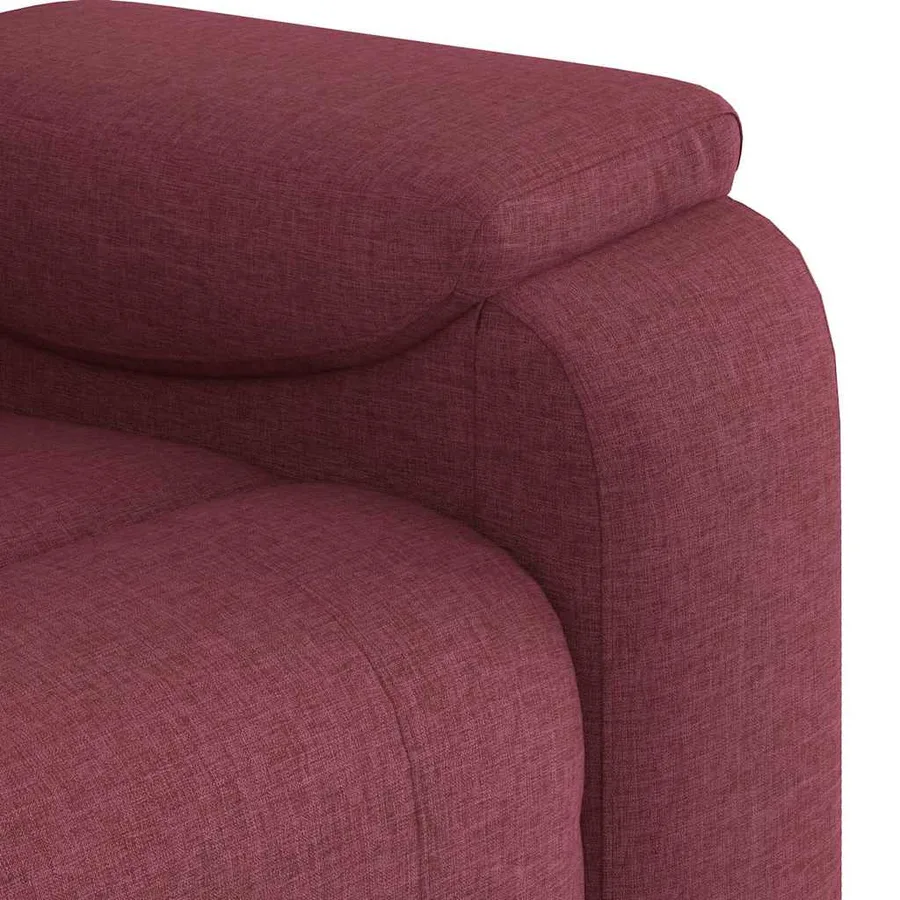 Fauteuil de massage inclinable Rouge bordeaux Tissu - 9