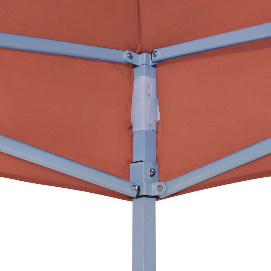 Toit de tente de réception 3x3 m Terre cuite 270 g/m² - 4