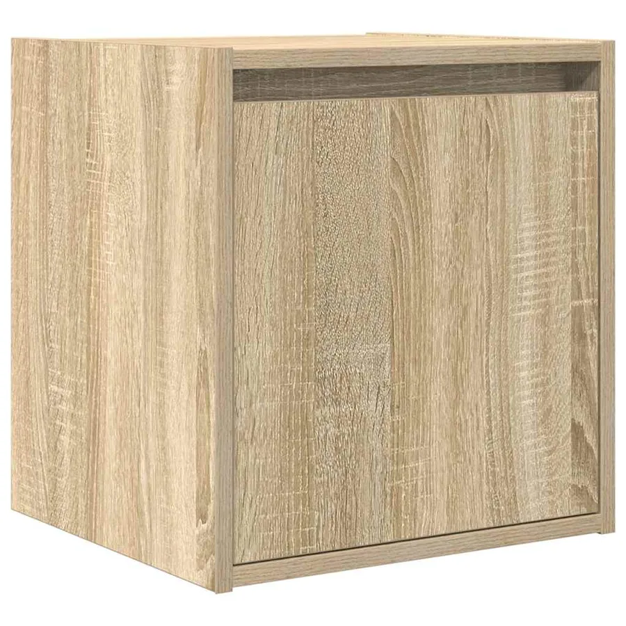 Table de chevet murale chêne sonoma 38x34x40 cm - 2