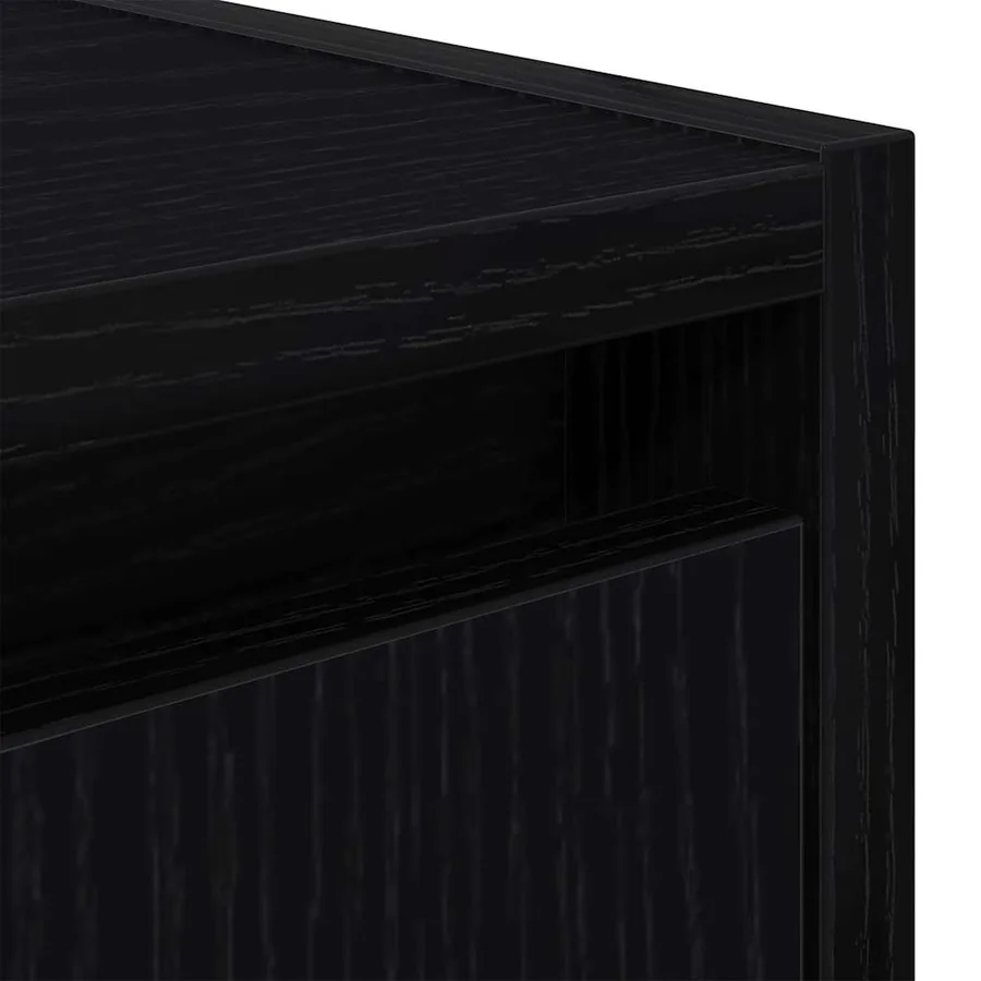 Table de chevet murale noir 38x34x40 cm - 10