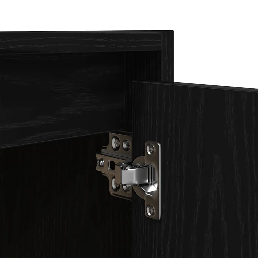 Table de chevet murale noir 38x34x40 cm - 11