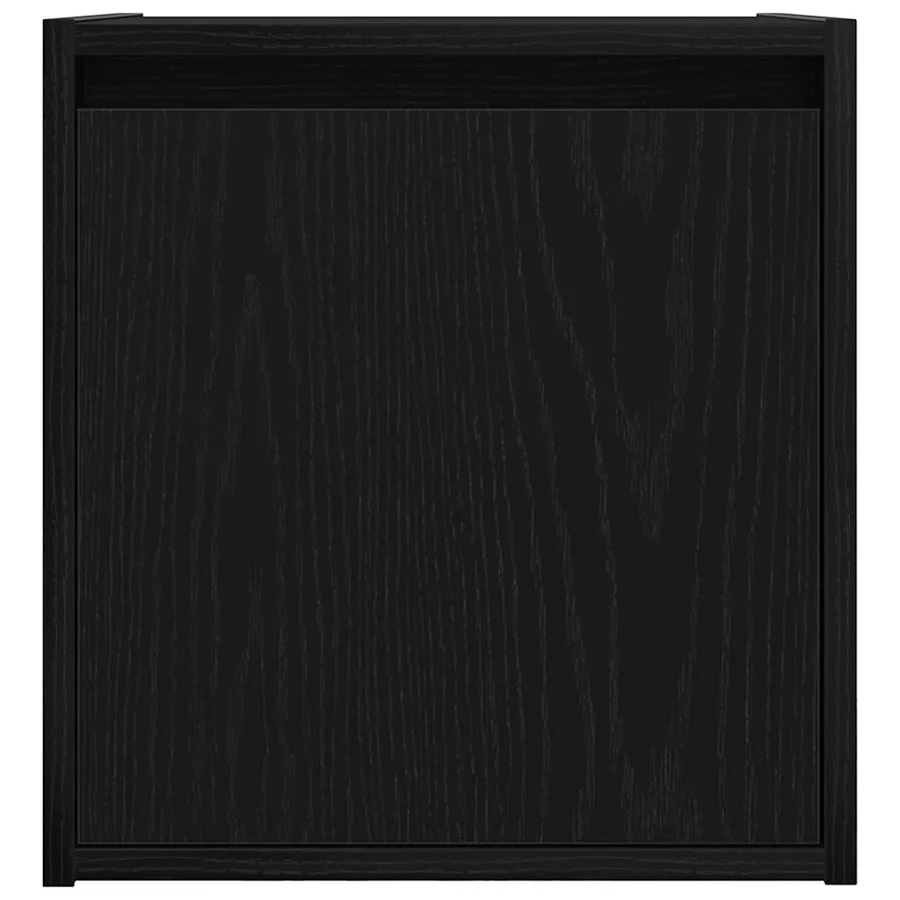 Table de chevet murale noir 38x34x40 cm - 6