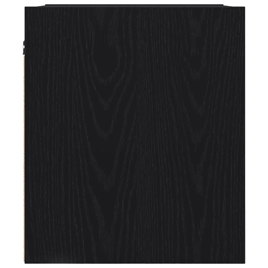 Table de chevet murale noir 38x34x40 cm - 7