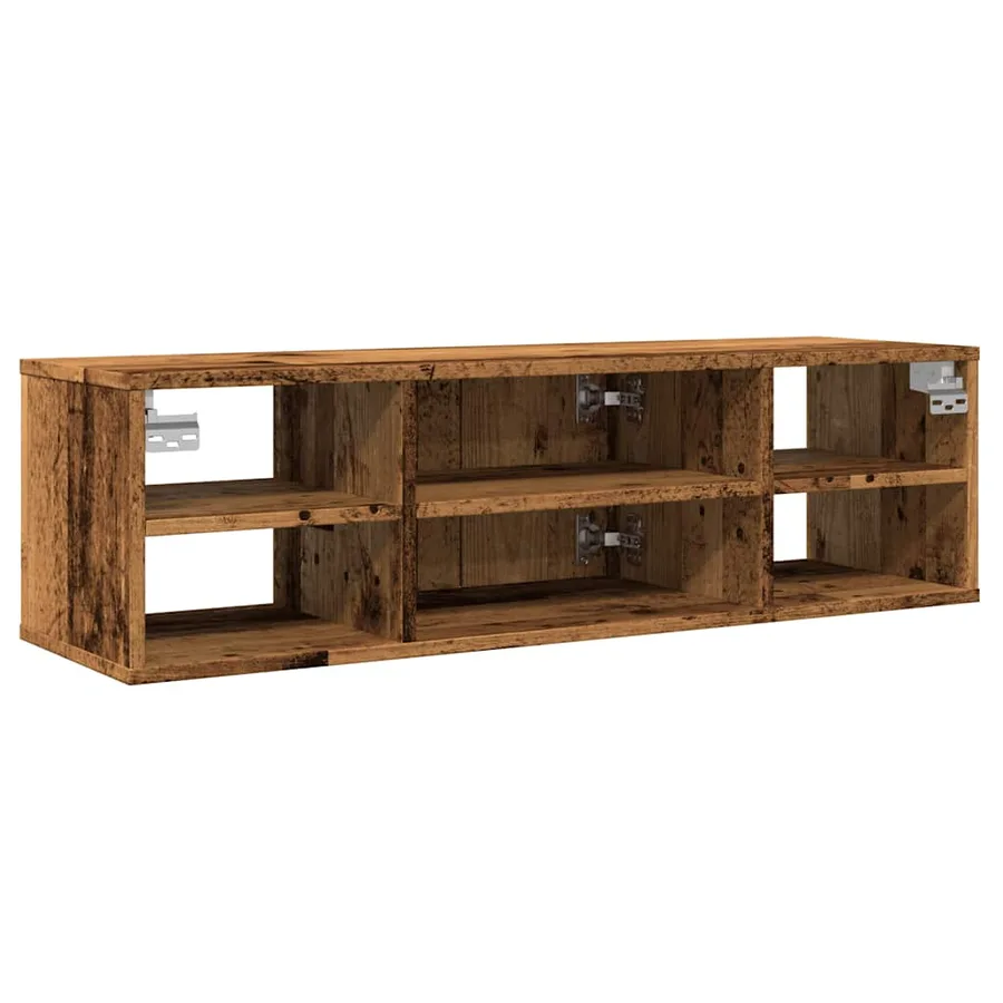 Armoire murale vieux bois 101x30x29 cm bois d'ingénierie - 6