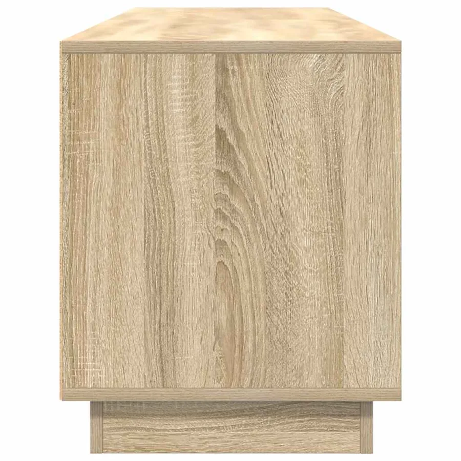 Meuble TV avec lumières LED chêne sonoma 193,5x41x50 cm - 8
