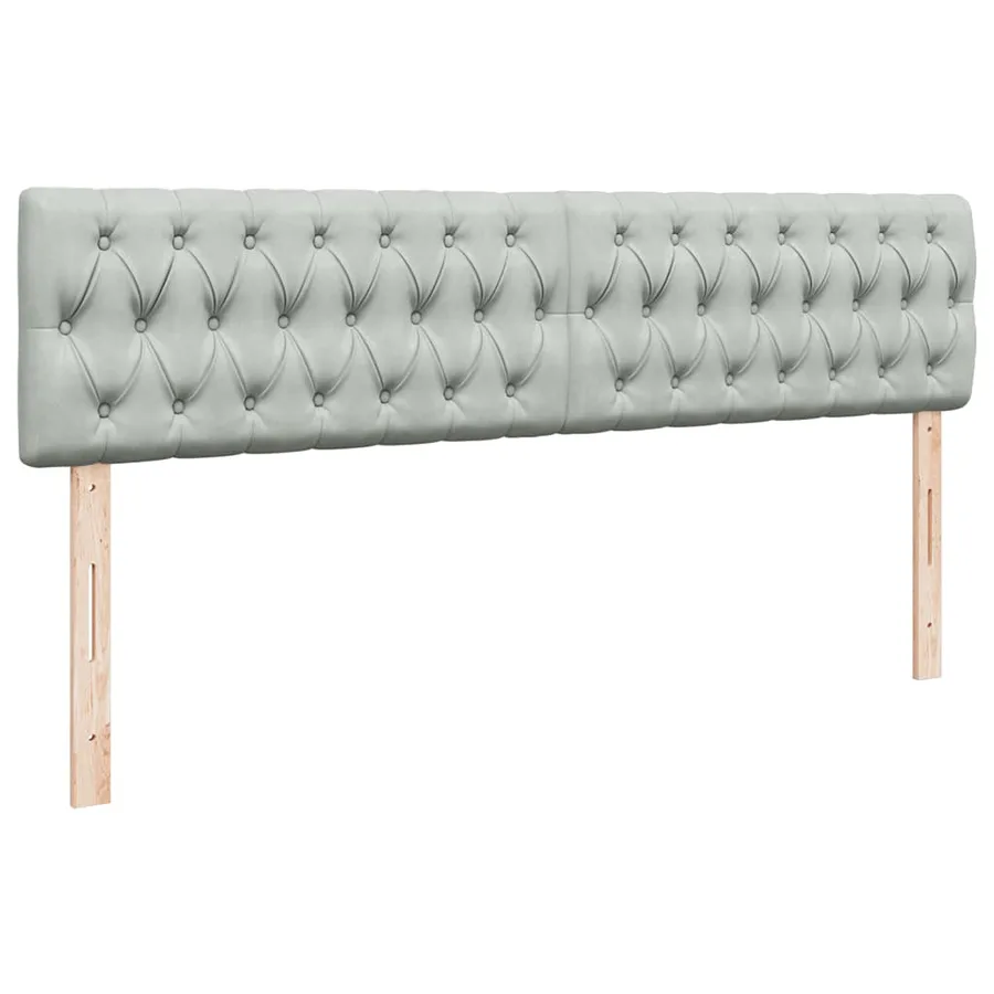 Cadre de lit ottoman avec matelas gris clair 180x200 cm velours - 8