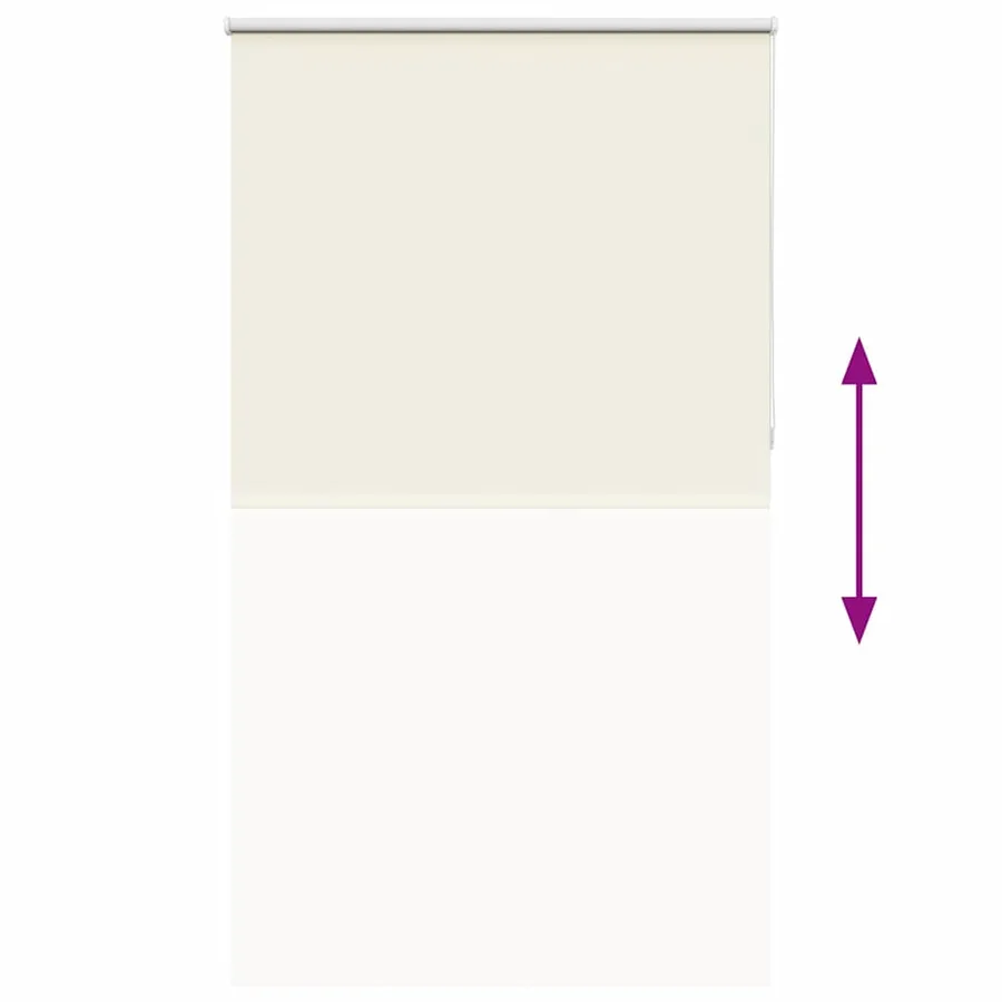 Store enrouleur occultant blanc cassé 120x230 cm largeur tissu - 5
