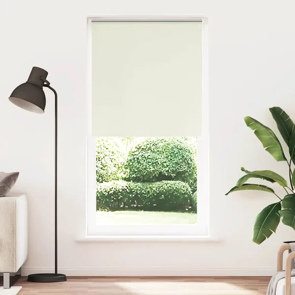 Store enrouleur occultant blanc cassé 100x230 cm largeur tissu