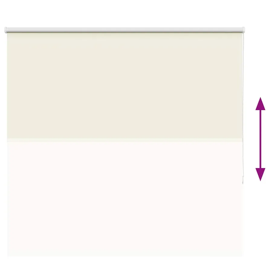 Store enrouleur occultant blanc cassé largeur du tissu 161,6 cm - 5