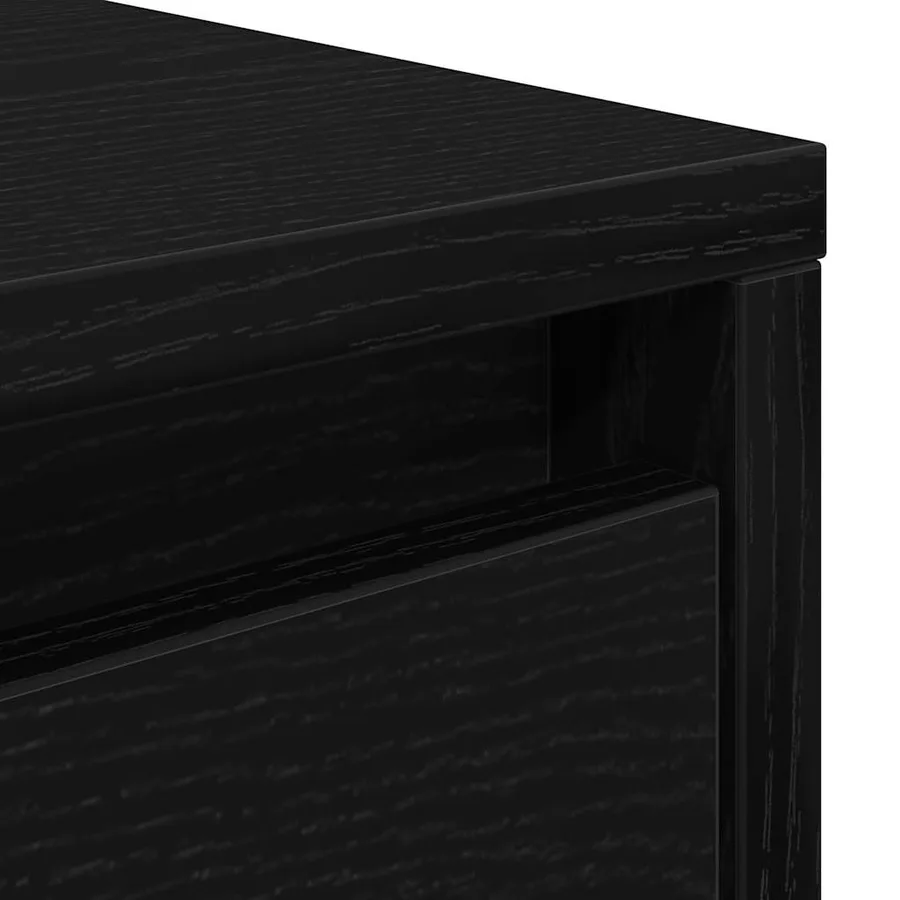 Table basse avec tiroirs chêne noir 100x100x40 cm - 10