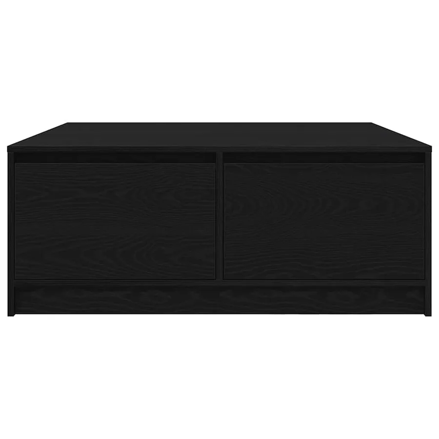 Table basse avec tiroirs chêne noir 100x100x40 cm - 6