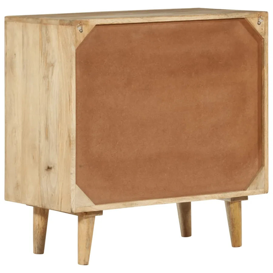 Armoire à tiroirs 70x35x70 cm bois massif de manguier - 5