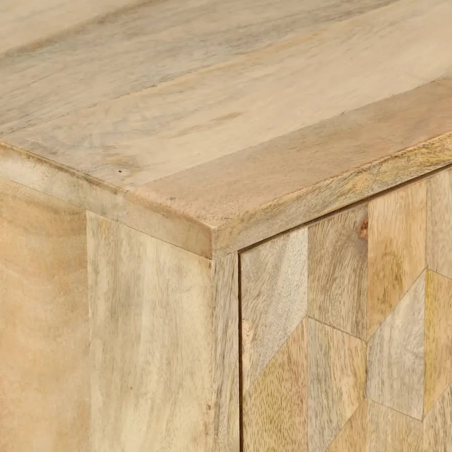 Armoire à tiroirs 70x35x70 cm bois massif de manguier - 6