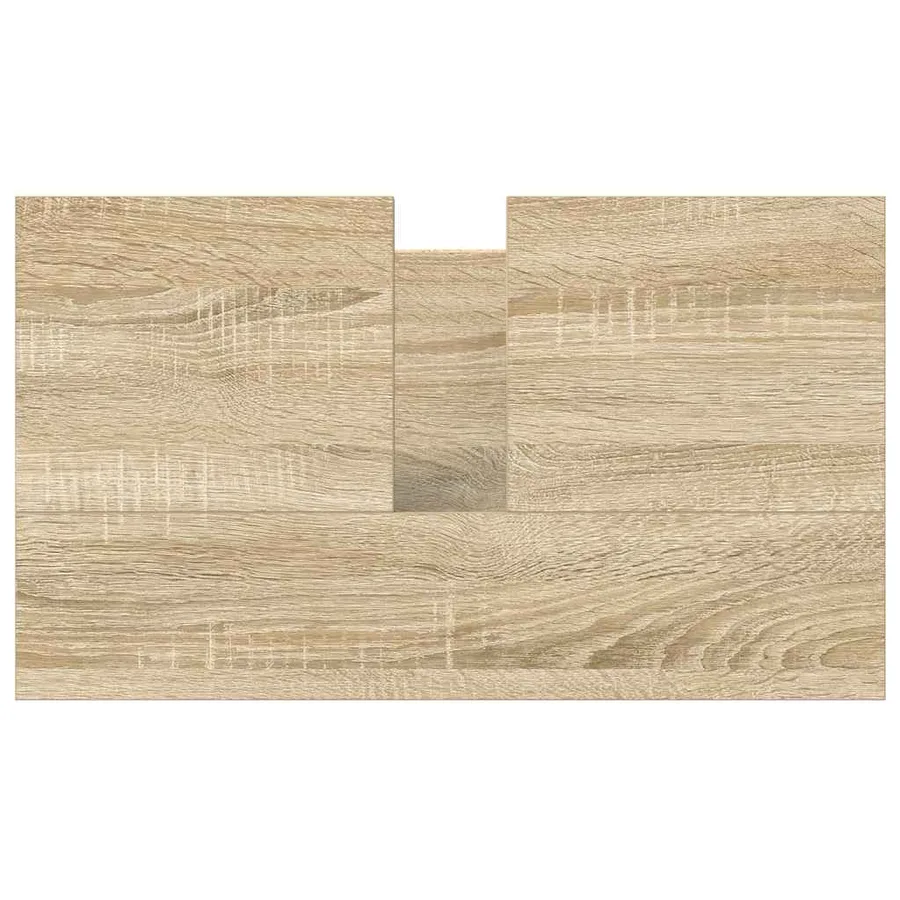 Meuble de salle de bain lavabo chêne sonoma 60x34,5x60 cm - 9