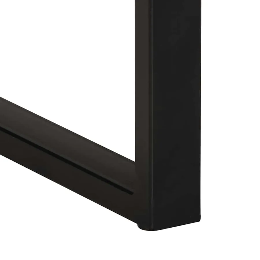 Table d'appoint 35x35x50 cm bois massif de manguier brut - 8