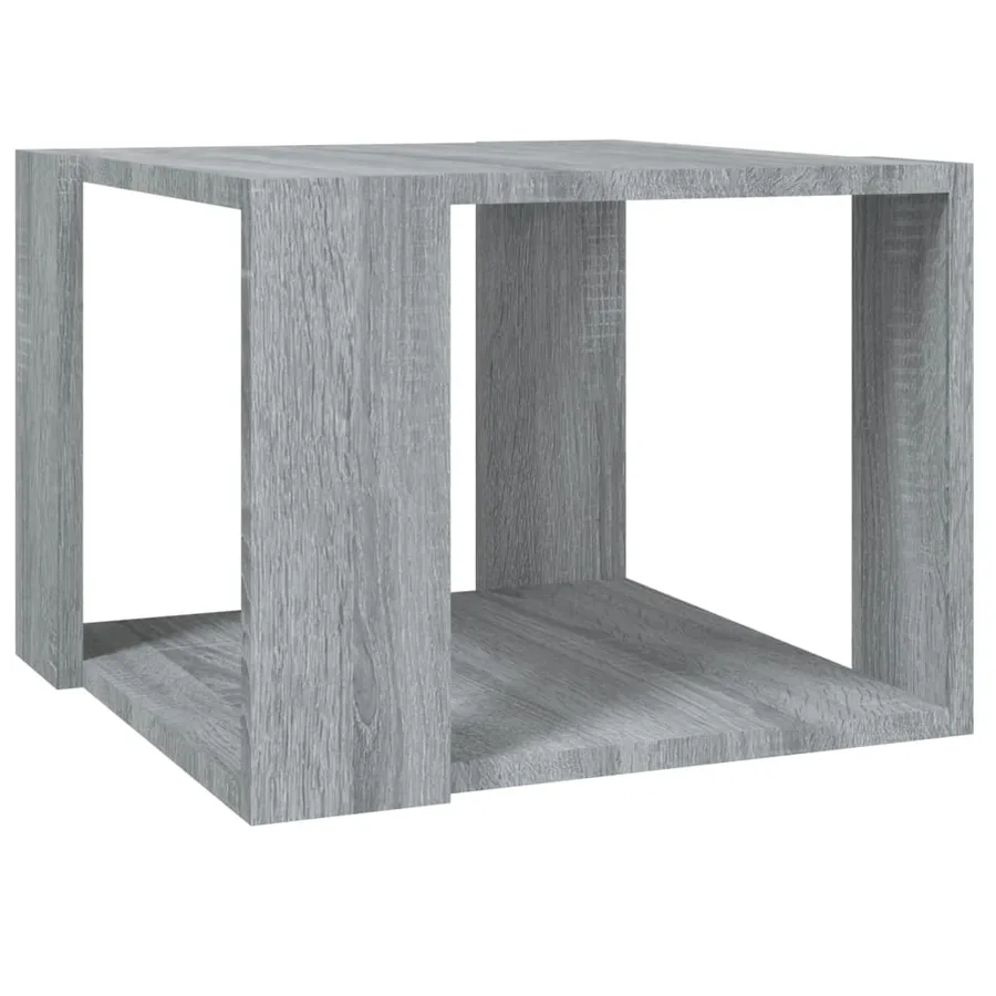 Table basse Sonoma gris 40x40x30 cm Bois d'ingénierie - 2