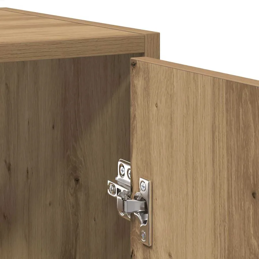 Armoire de salle de bain avec miroir chêne artisanal - 8
