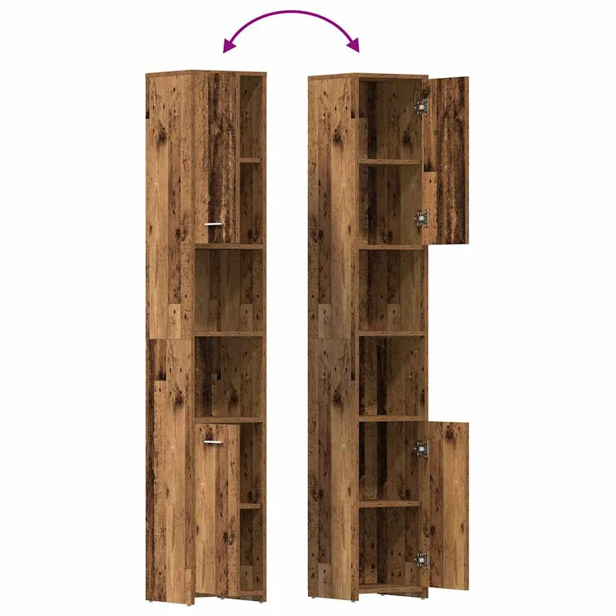 Ensemble de meubles salle de bain 4 pcs bois d'ingénierie - 10
