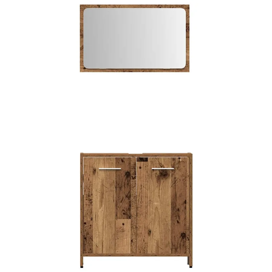 Ensemble de meubles salle de bain 4 pcs bois d'ingénierie - 8