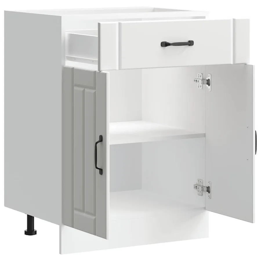 Armoire de cuisine Lucca blanc bois d'ingénierie - 7