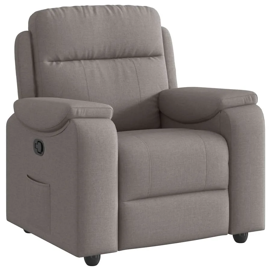 Fauteuil inclinable Taupe Tissu - 2