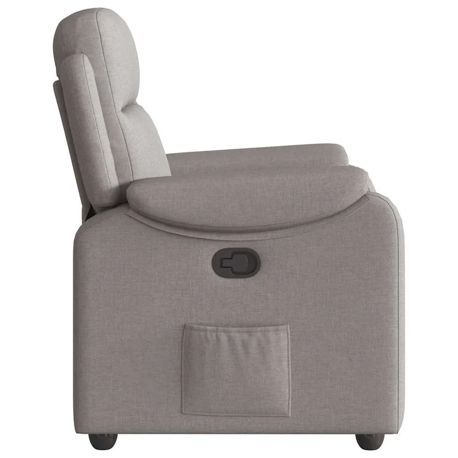 Fauteuil inclinable Taupe Tissu - 4