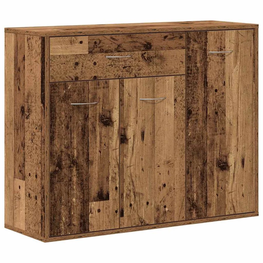 Buffet vieux bois 88x30x70 cm bois d'ingénierie - 2