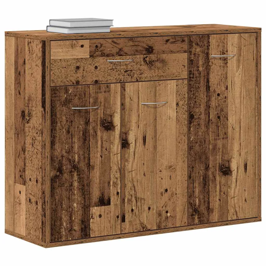 Buffet vieux bois 88x30x70 cm bois d'ingénierie - 4