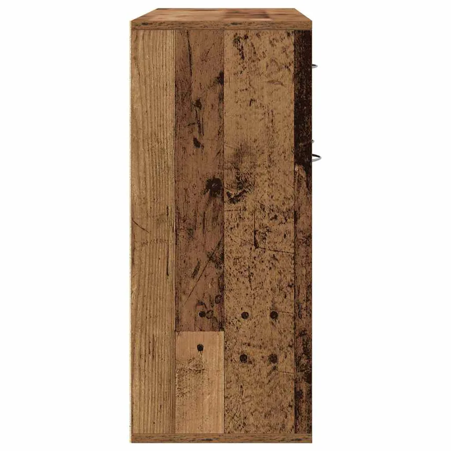 Buffet vieux bois 88x30x70 cm bois d'ingénierie - 7