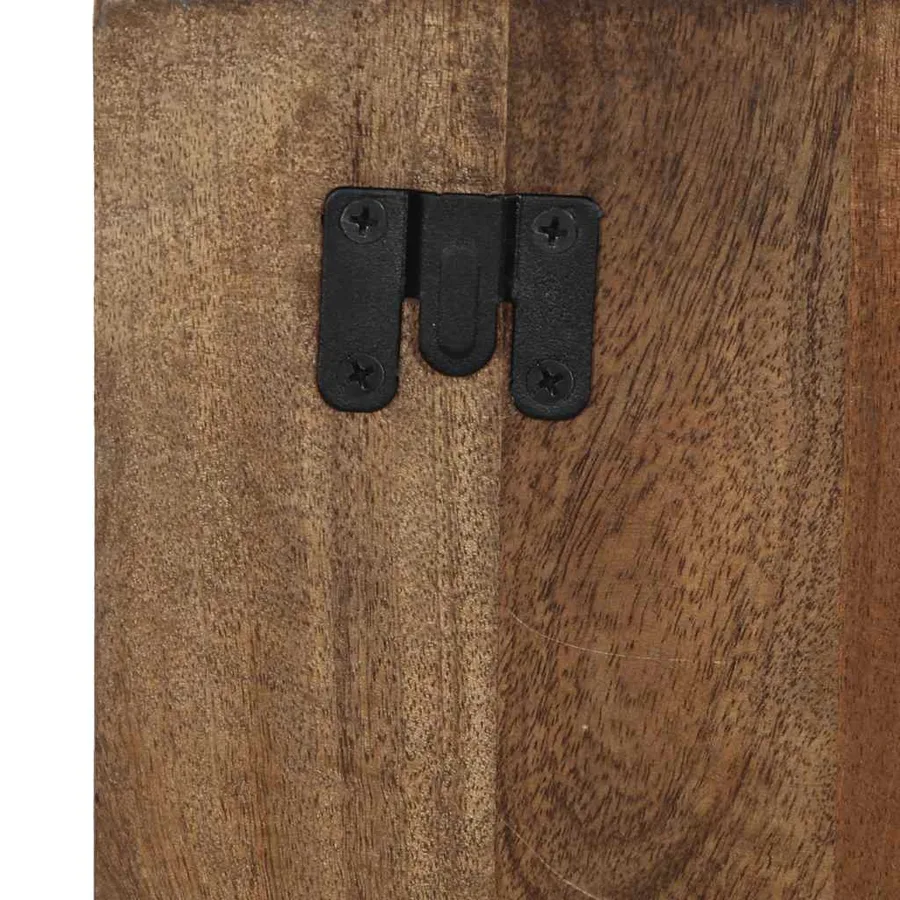 Table de chevet multicolore 60x32x80 cm bois de récupération - 8