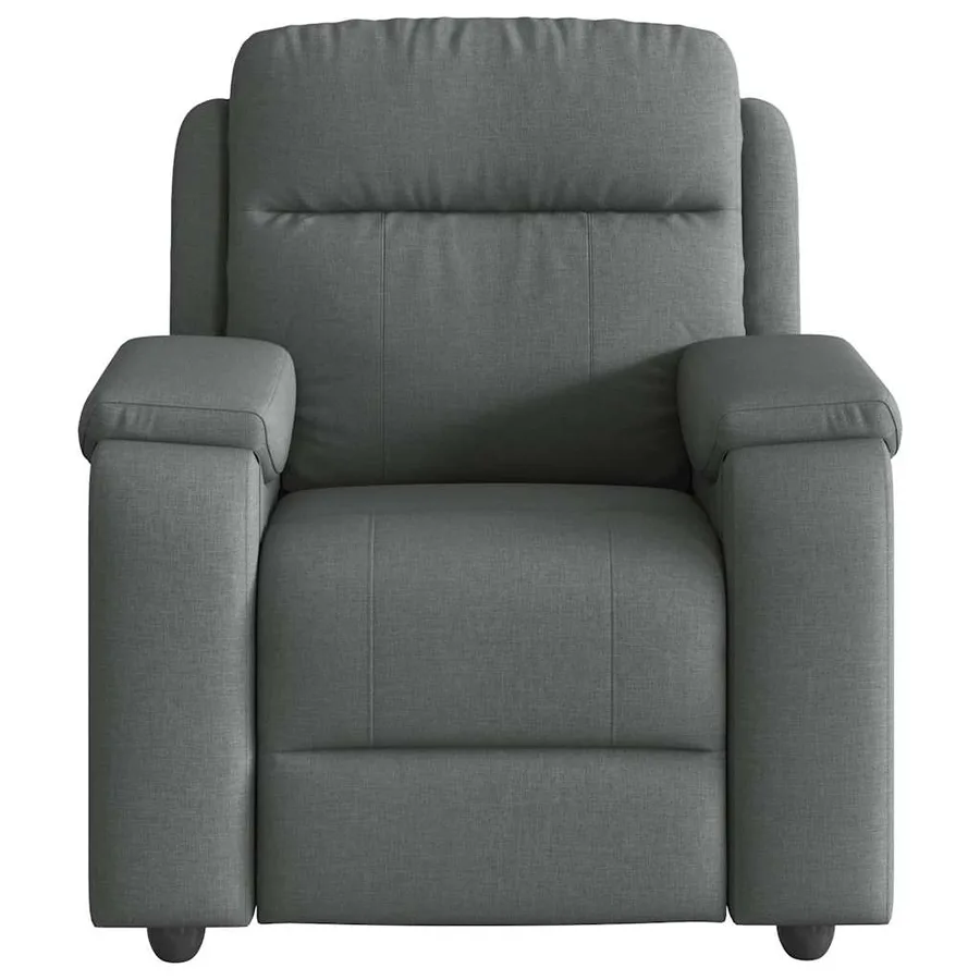 Fauteuil de massage inclinable Gris foncé Tissu - 3