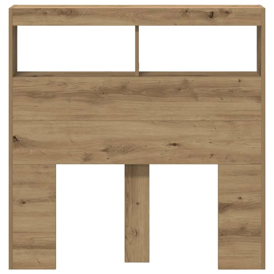 Armoire tête de lit avec LED chêne artisanal 100x17x102 cm - 7