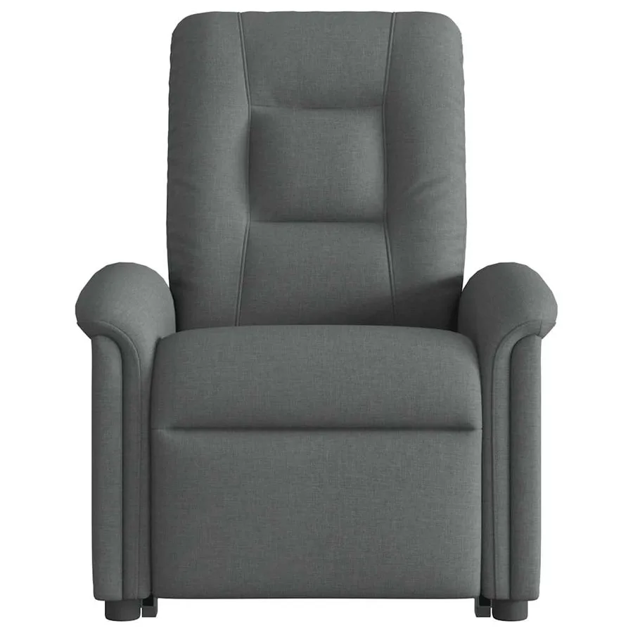 Fauteuil inclinable de massage électrique Gris foncé Tissu - 4
