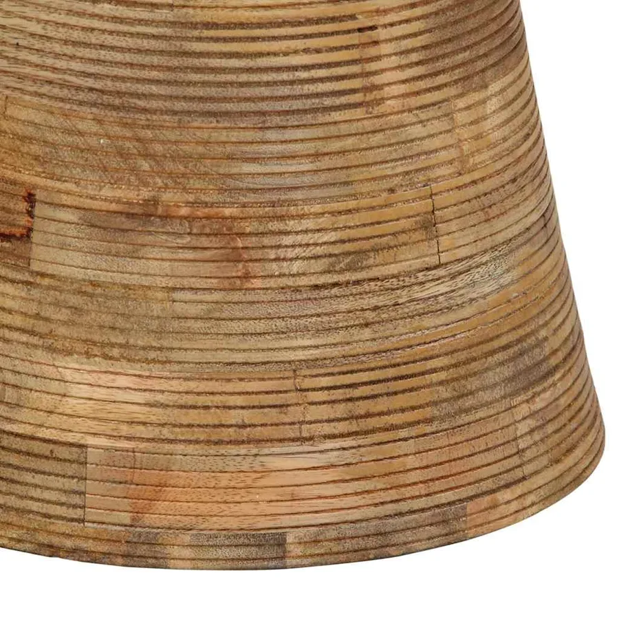 Table d'appoint Ø37x45 cm bois de manguier massif - 6
