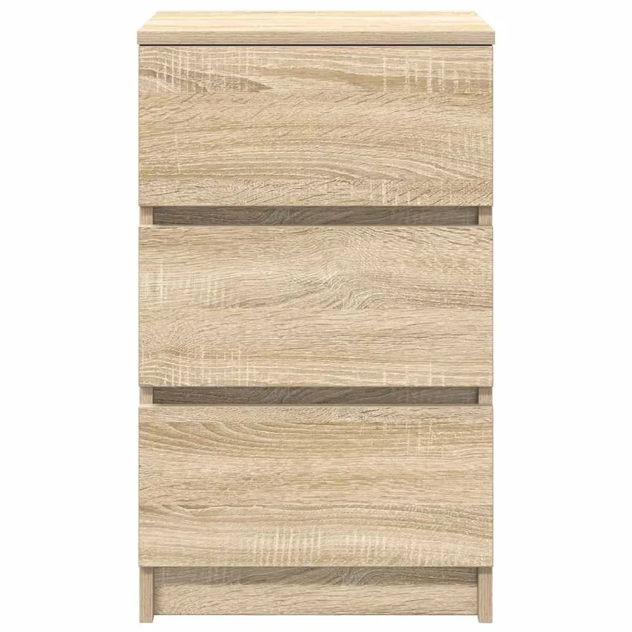 Table de chevet avec 3 tiroirs chêne sonoma 39x35x65 cm - 6